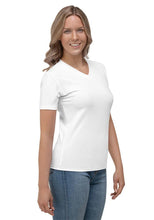 Load image into Gallery viewer, Women's All-Over Print V-Neck T-Shirt