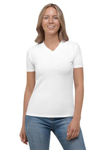 Load image into Gallery viewer, Women's All-Over Print V-Neck T-Shirt