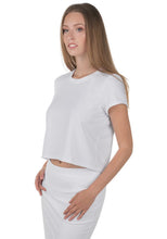 Load image into Gallery viewer, Women's All-Over Print Crop T-Shirt