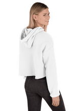 Load image into Gallery viewer, Women's Fleece Crop Hooded Sweatshirt