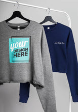 Load image into Gallery viewer, Women's Fleece Crop Sweatshirt