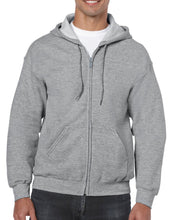 Load image into Gallery viewer, Fleece Zip-Up Hooded Sweatshirt
