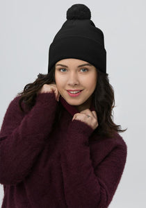 Pom Pom Knit Beanie